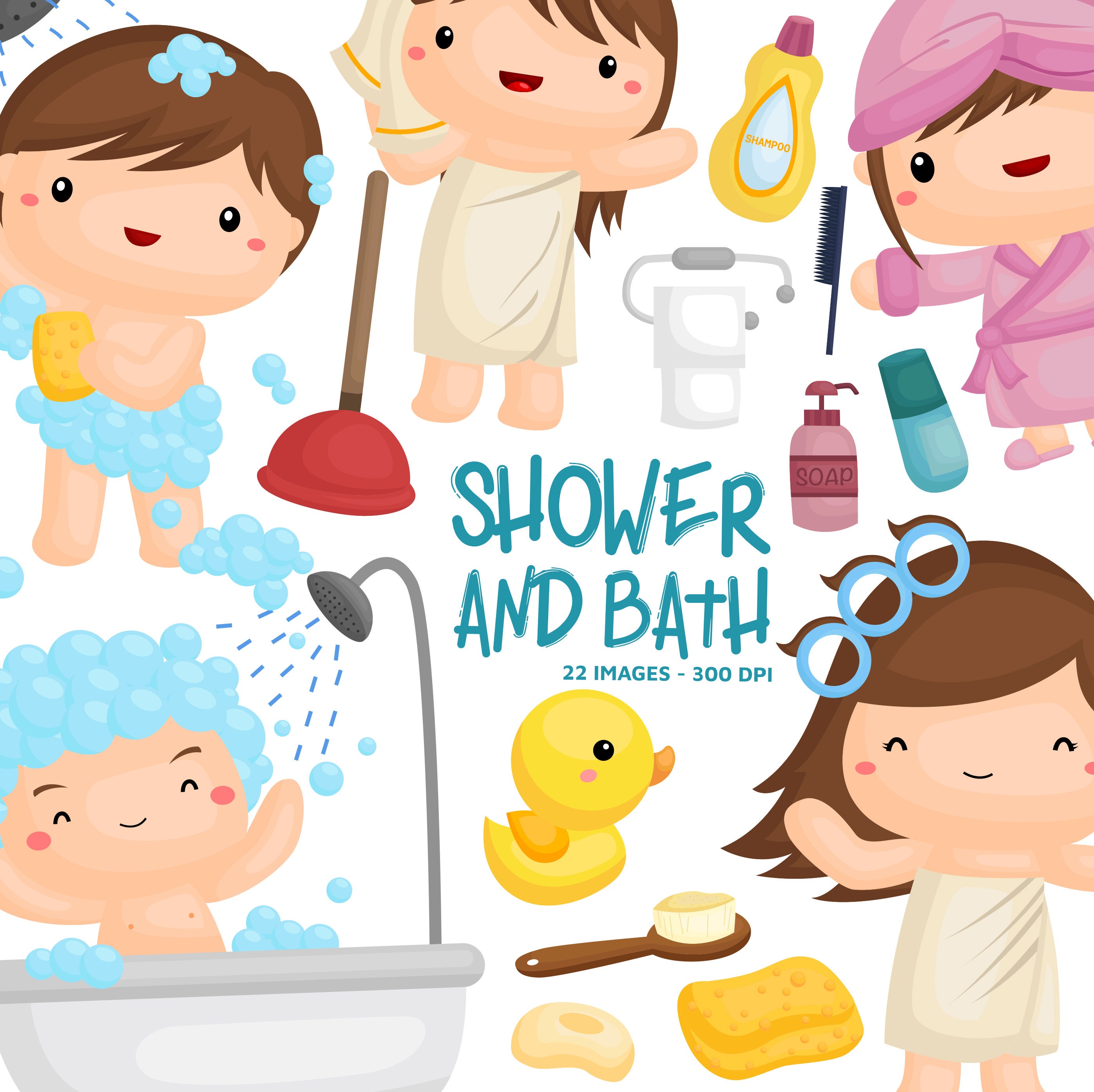 Detail Bathroom Clipart For Kids Nomer 25