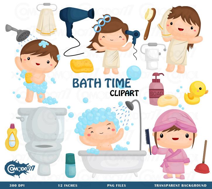 Detail Bathroom Clipart For Kids Nomer 39