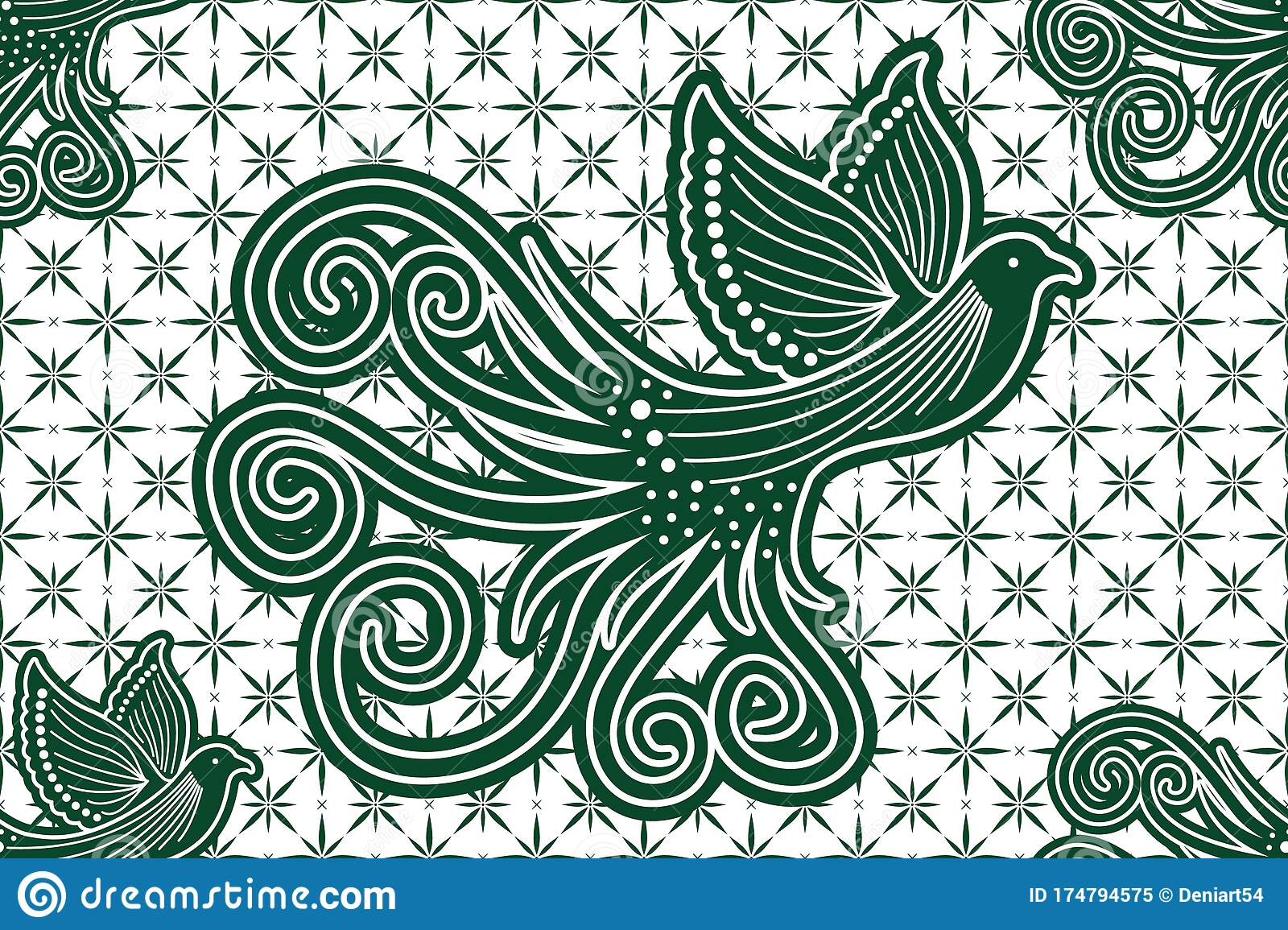 Detail Batik Art Vector Nomer 2