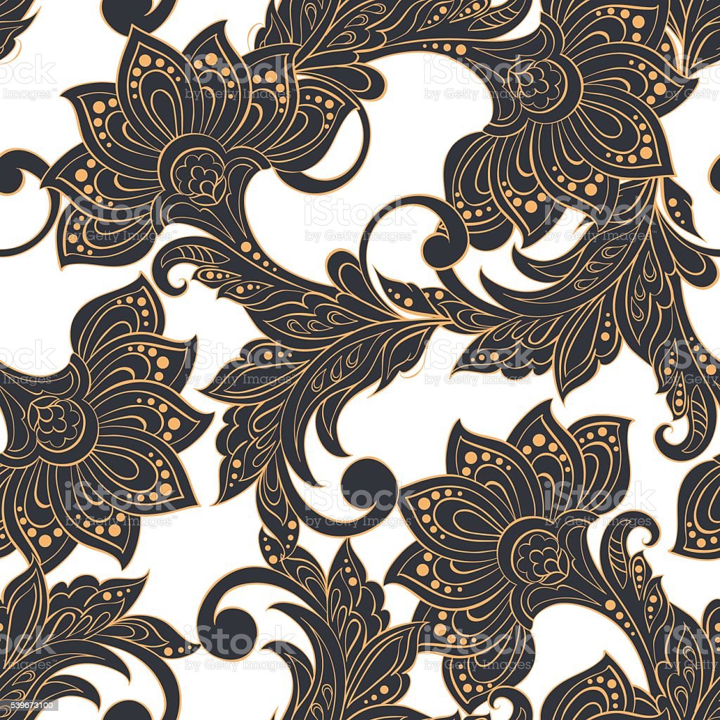 Detail Batik Background Vector Nomer 20