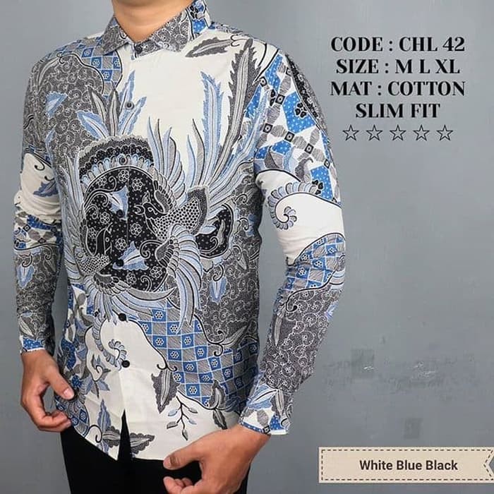 Detail Batik Biru Muda Nomer 3