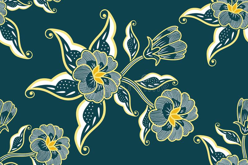 Detail Batik Flower Vector Nomer 19