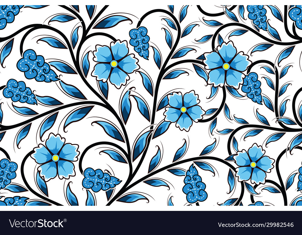 Detail Batik Flower Vector Nomer 33