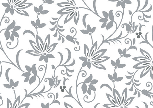 Detail Batik Flower Vector Nomer 35