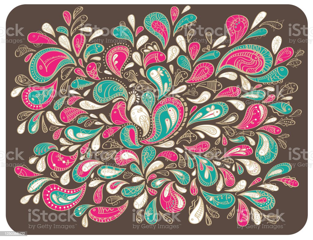 Detail Batik Flower Vector Nomer 40