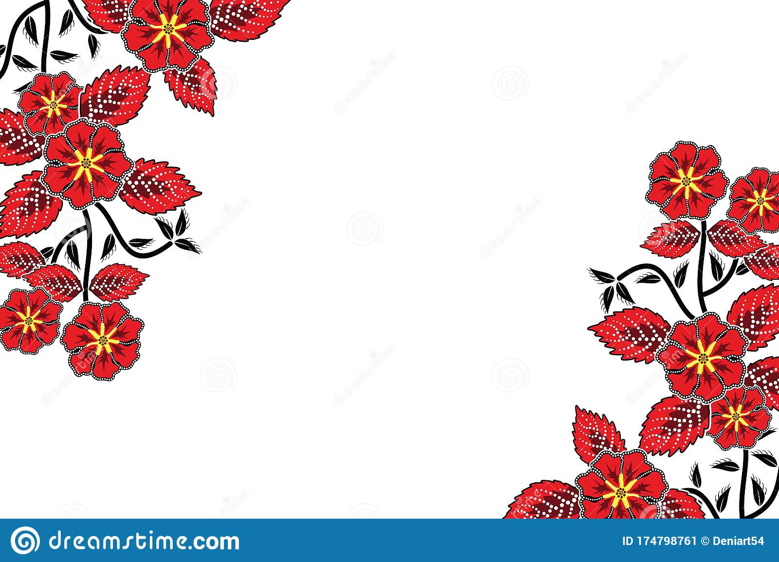 Detail Batik Flower Vector Nomer 57
