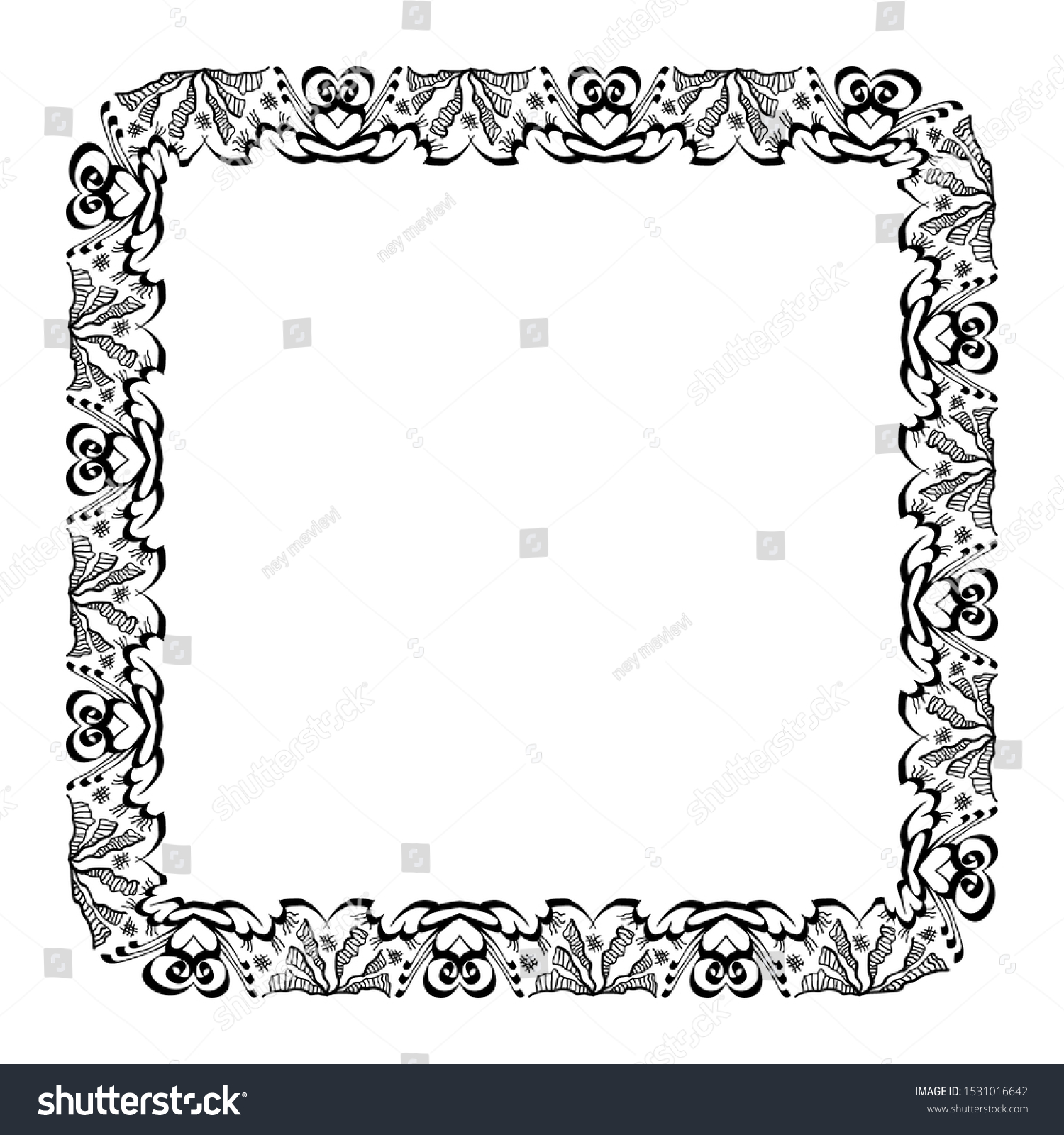 Detail Batik Frame Vector Nomer 23