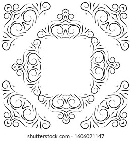 Detail Batik Frame Vector Nomer 56