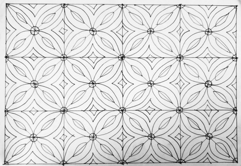 Detail Batik Geometris Simple Nomer 10