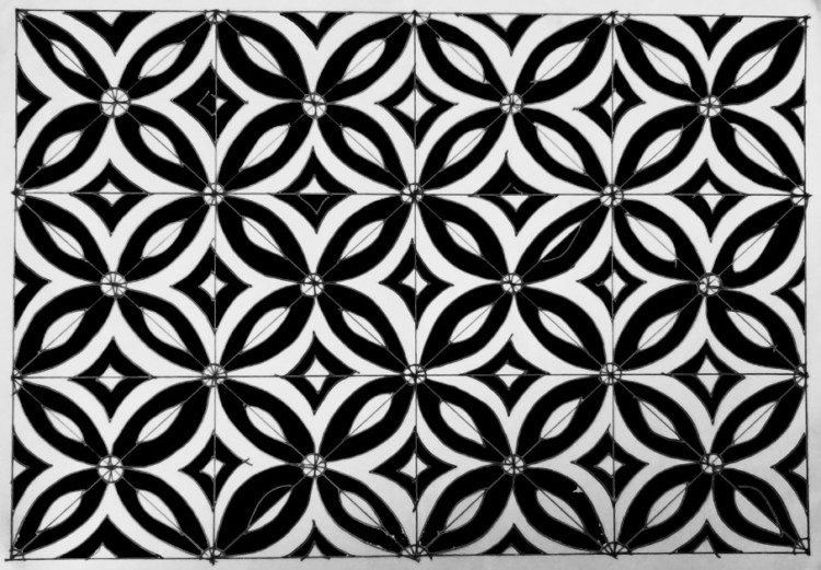 Detail Batik Geometris Simple Nomer 30