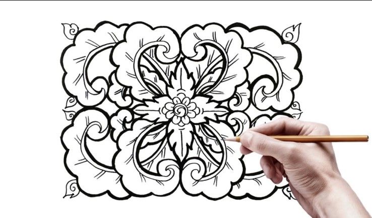 Detail Batik Geometris Simple Nomer 7