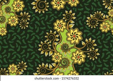 Detail Batik Hijau Vector Nomer 24