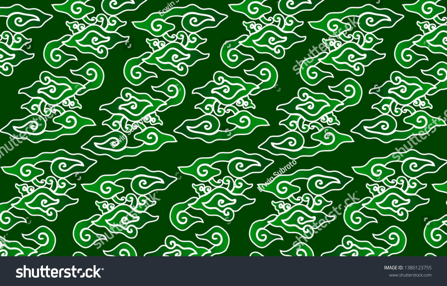 Detail Batik Hijau Vector Nomer 4