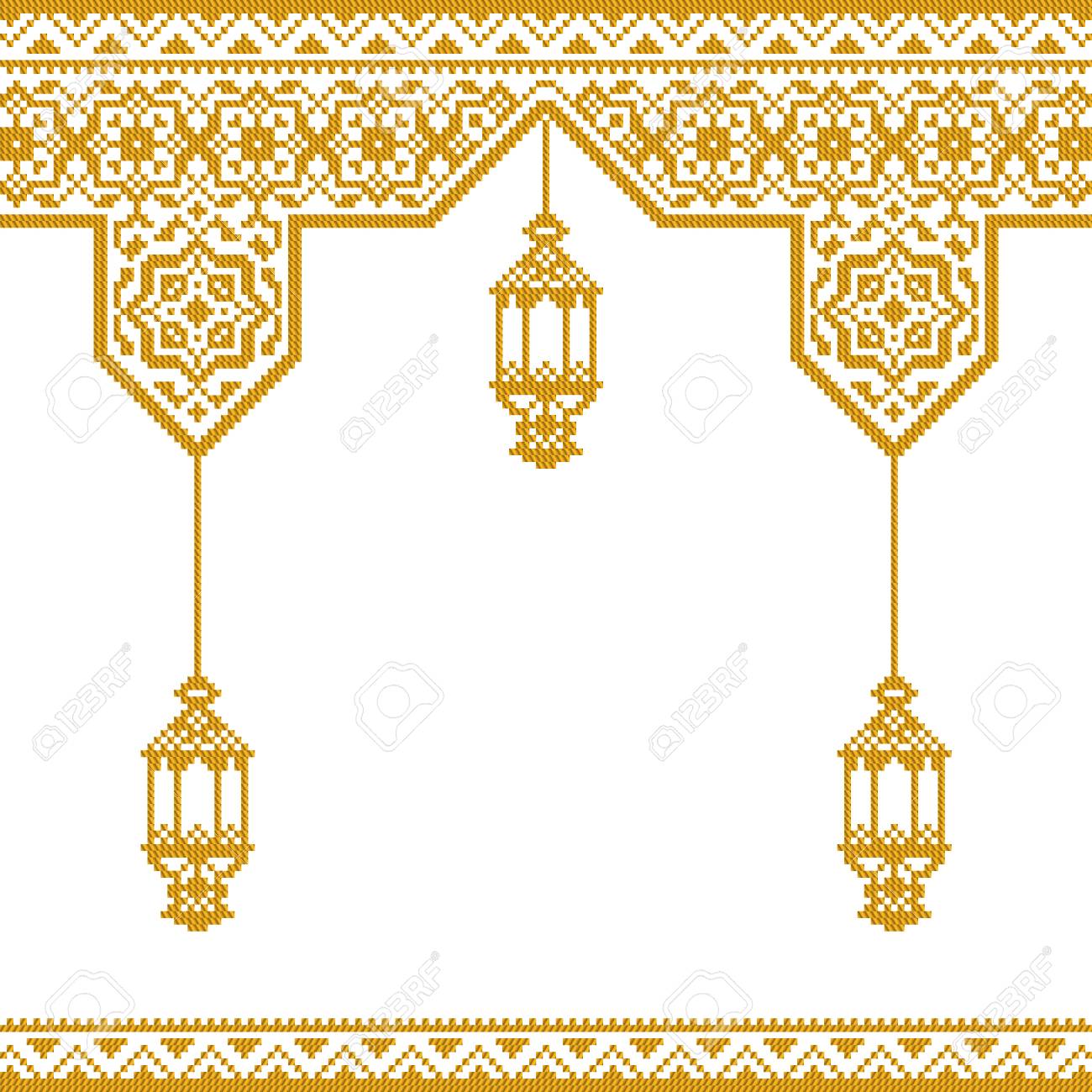 Detail Batik Islami Vector Nomer 25