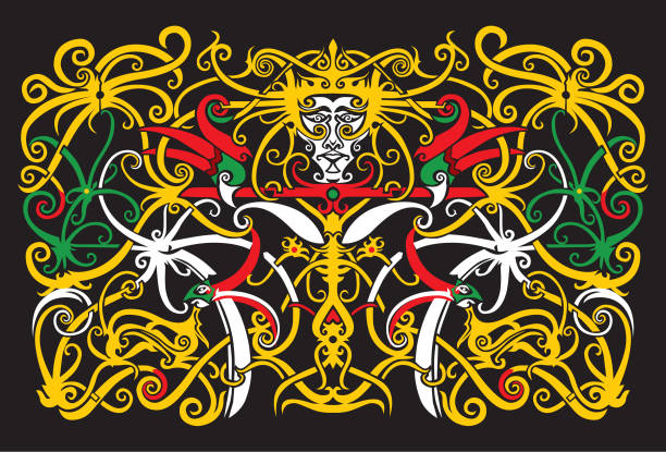 Detail Batik Kalimantan Timur Vector Nomer 42