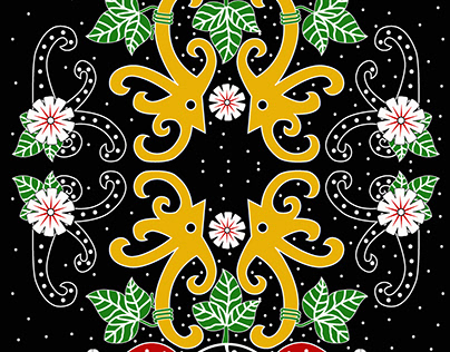 Detail Batik Kalimantan Timur Vector Nomer 51