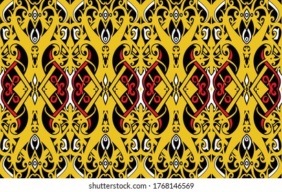 Detail Batik Kalimantan Vector Nomer 17