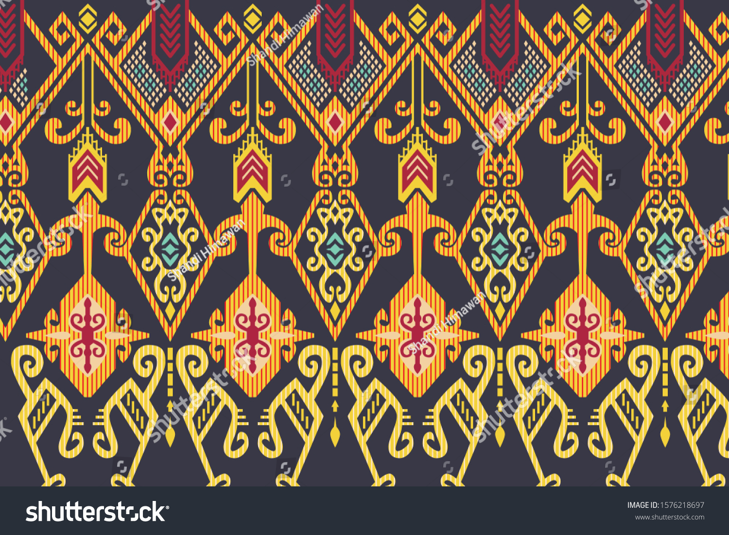 Detail Batik Kalimantan Vector Nomer 8