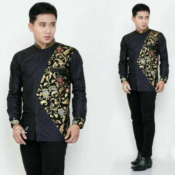 Detail Batik Kombinasi Cowok Nomer 45