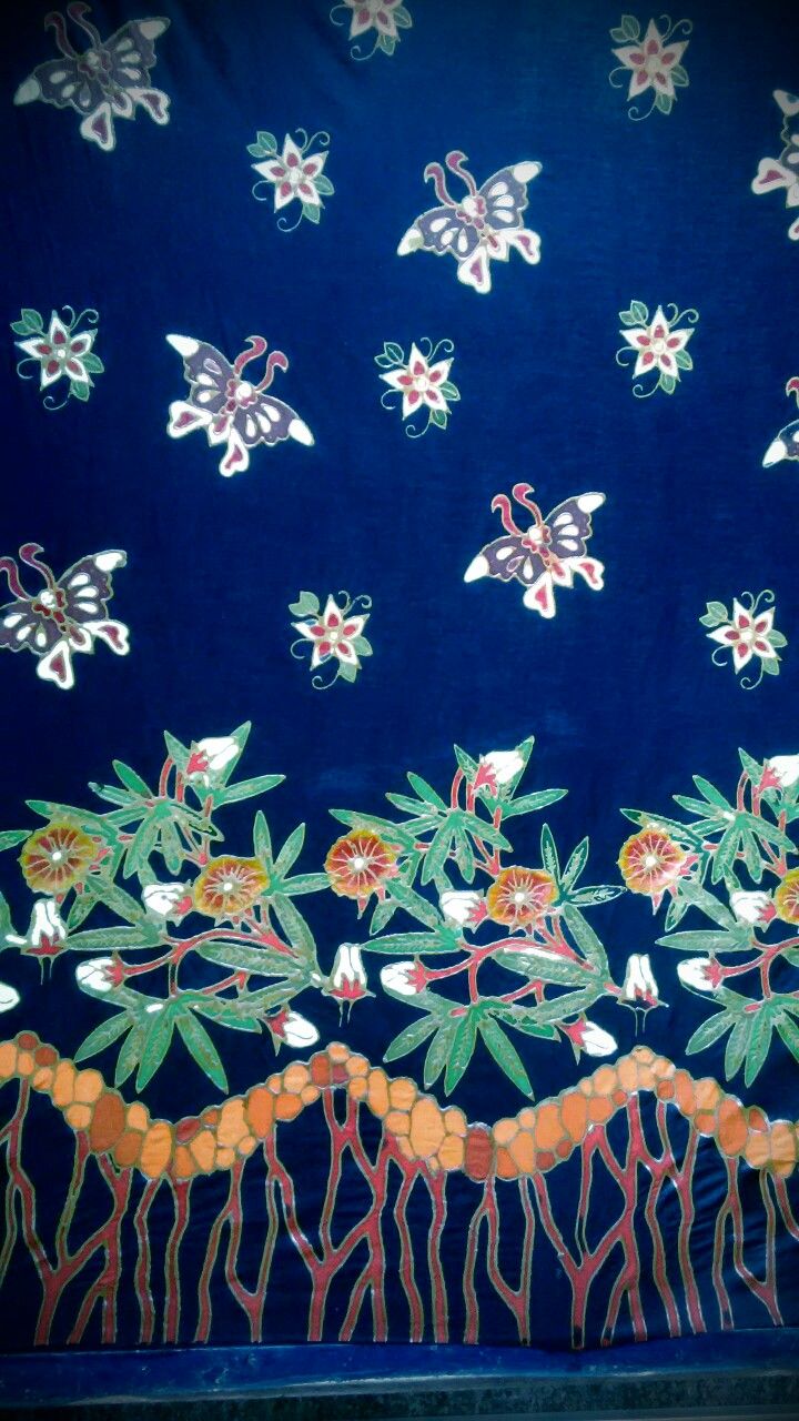 Detail Batik Kupu Kupu Dan Bunga Nomer 6