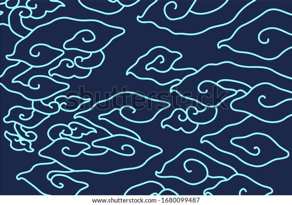 Detail Batik Mega Mendung Vector Nomer 13