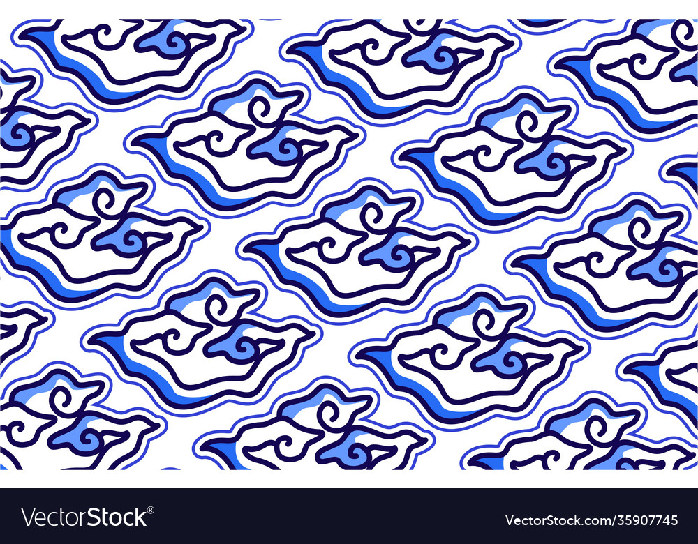 Detail Batik Mega Mendung Vector Nomer 15