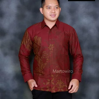 Detail Batik Merah Marun Nomer 28