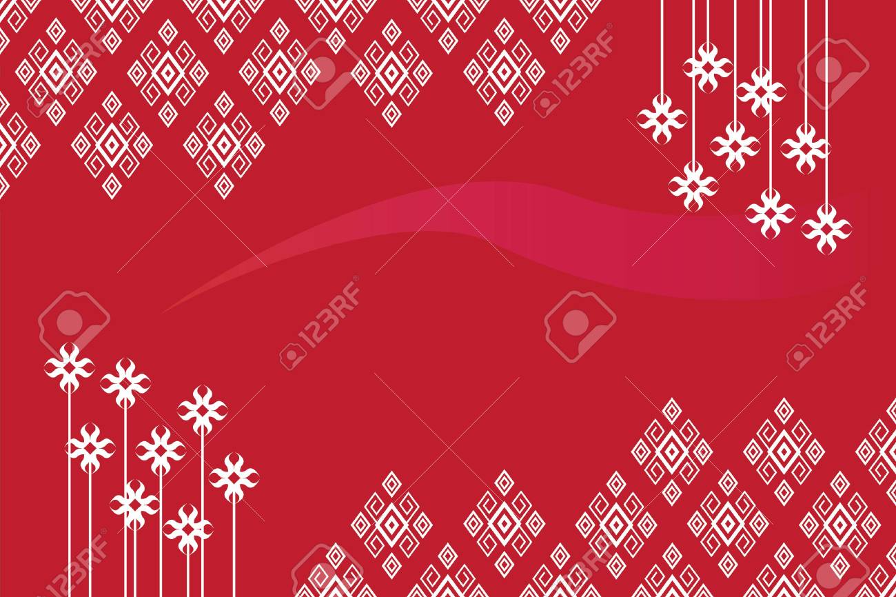 Detail Batik Merah Vector Nomer 10