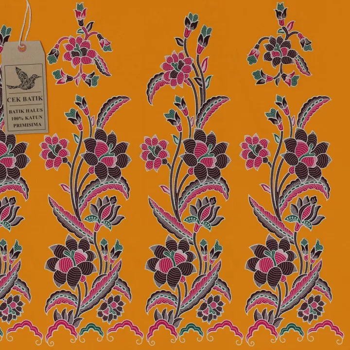 Detail Batik Motif Bunga Mawar Nomer 3