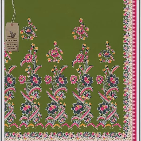Detail Batik Motif Bunga Mawar Nomer 34