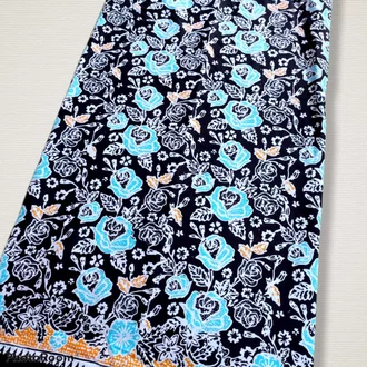Detail Batik Motif Bunga Mawar Nomer 57