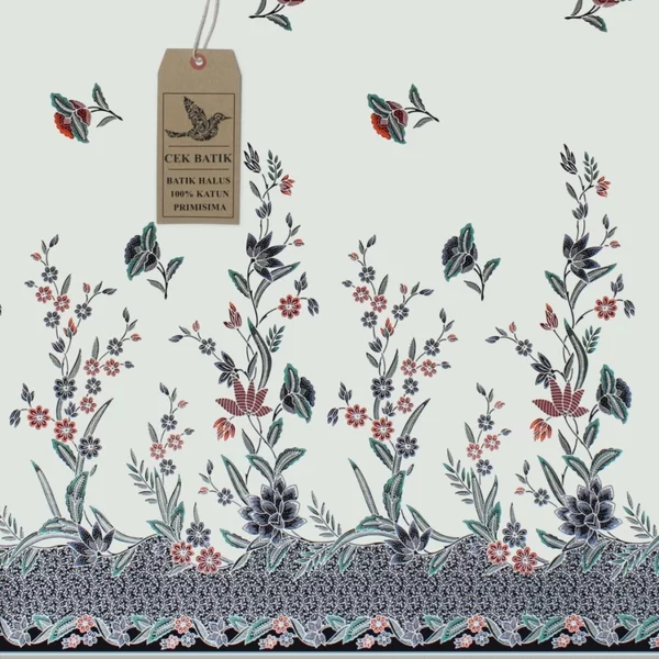Detail Batik Motif Bunga Mawar Nomer 8