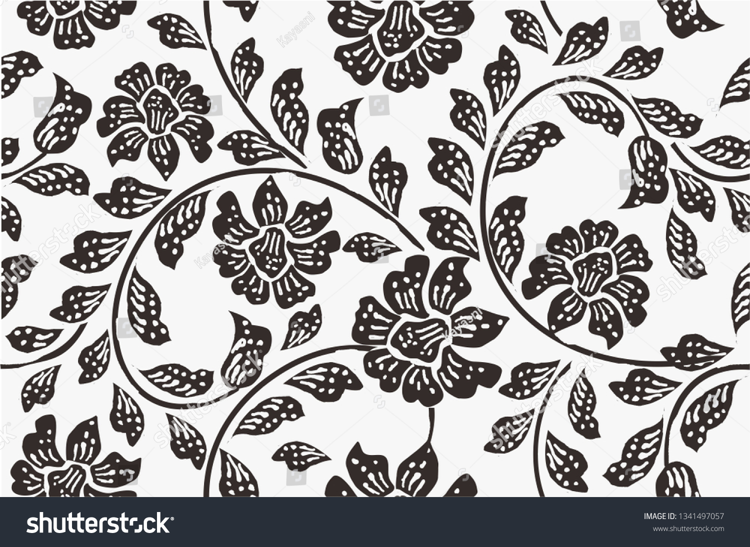 Detail Batik Motif Vector Nomer 28