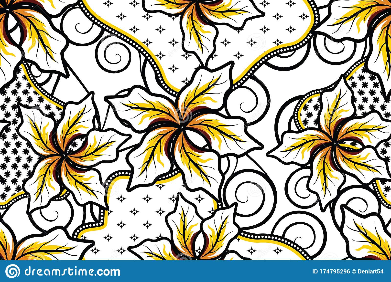 Detail Batik Motif Vector Nomer 38