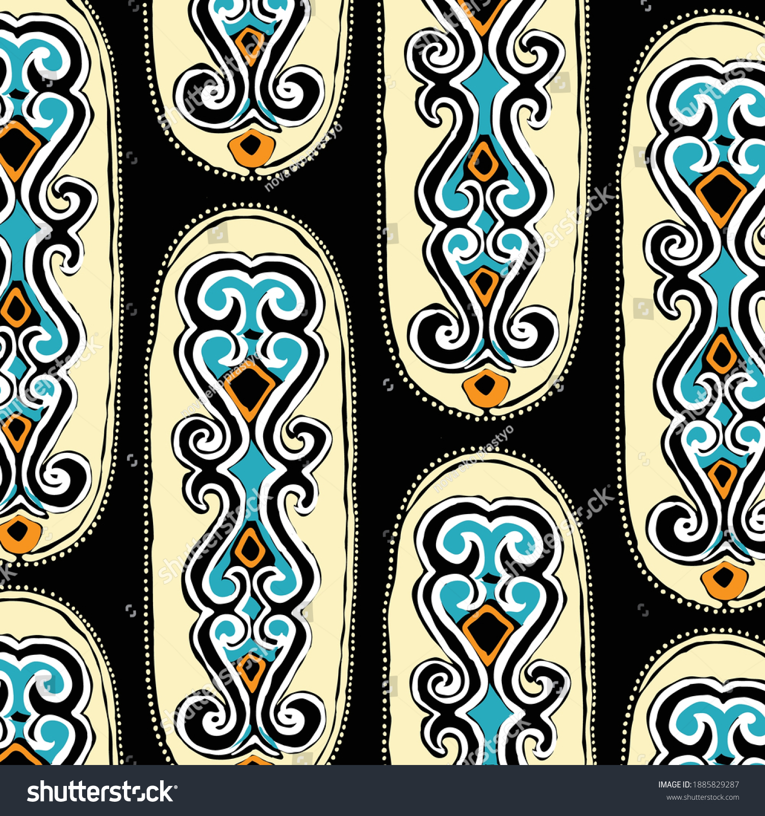 Detail Batik Motif Vector Nomer 41