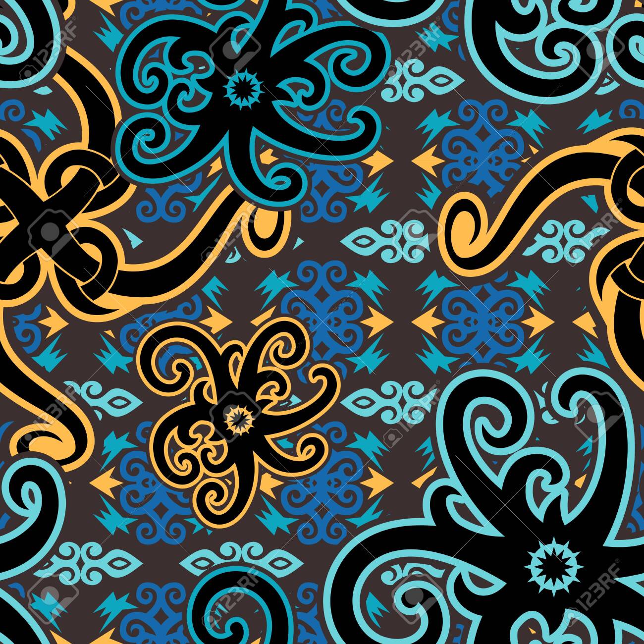 Detail Batik Motif Vector Nomer 54