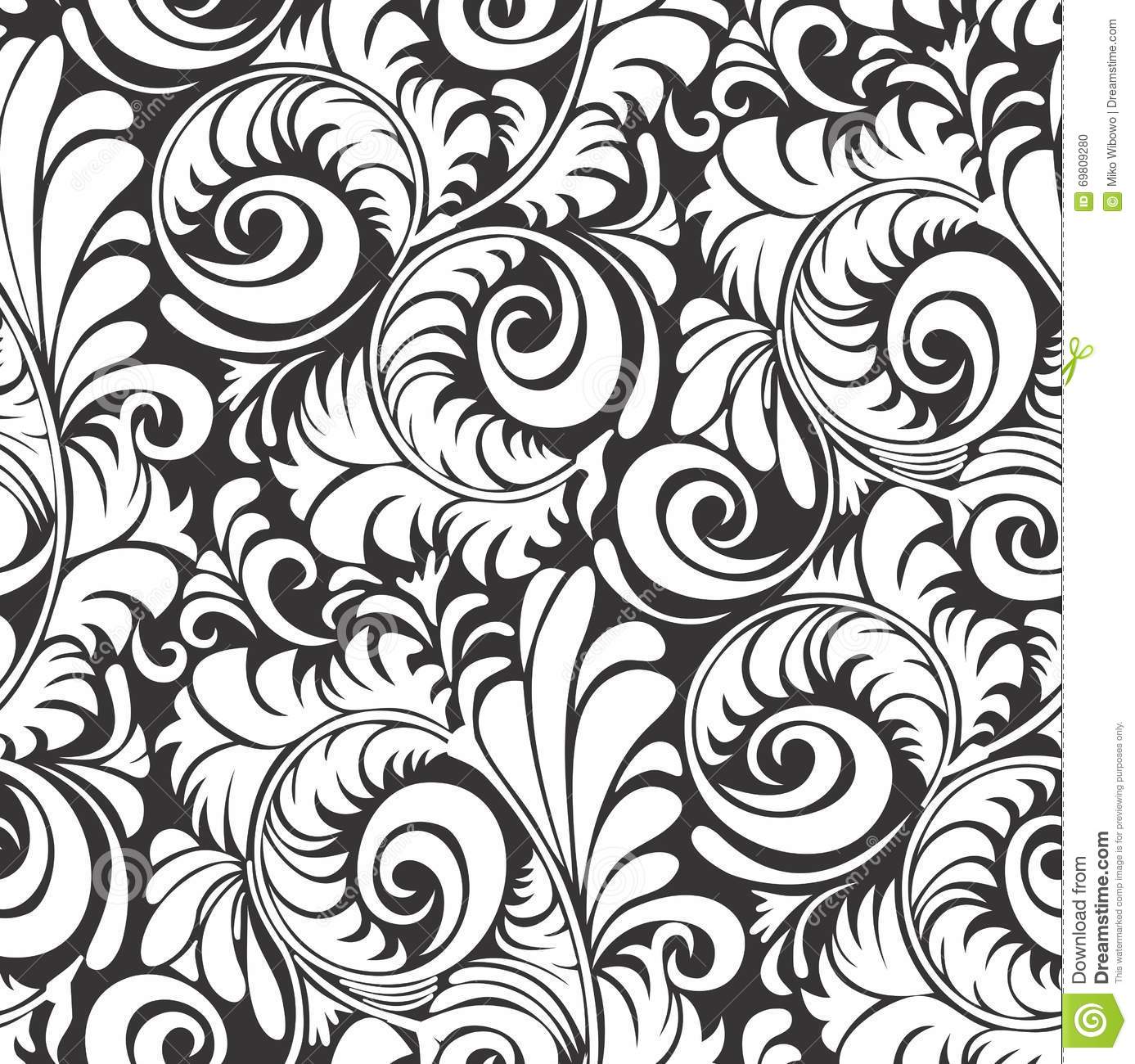 Detail Batik Pattern Background Nomer 20