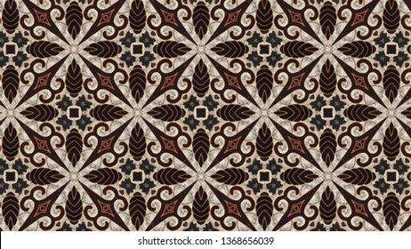 Detail Batik Pattern Background Nomer 28