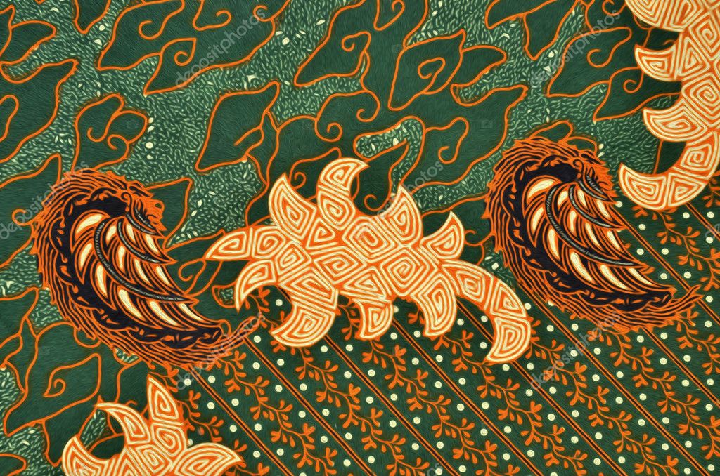 Detail Batik Pattern Background Nomer 9