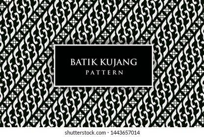 Detail Batik Pattern Vector Black And White Nomer 17