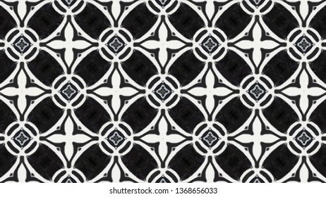 Detail Batik Pattern Vector Black And White Nomer 46