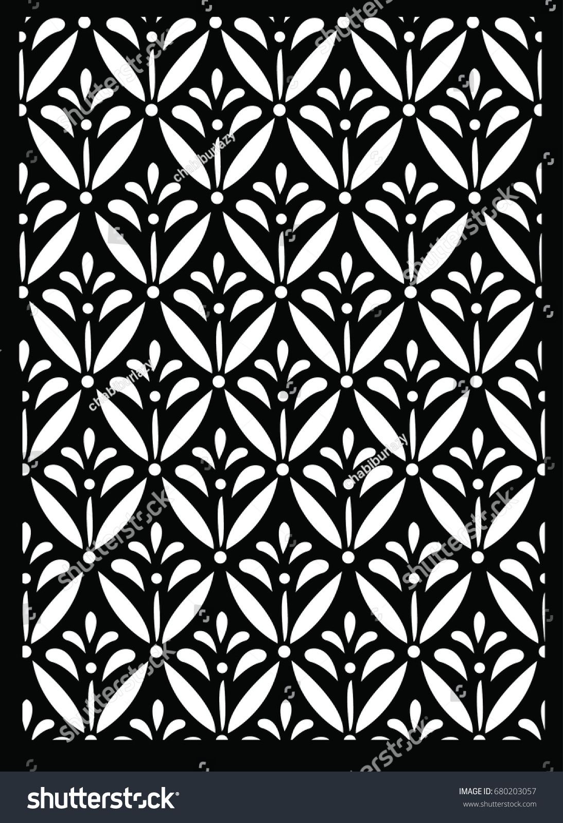 Detail Batik Pattern Vector Black And White Nomer 9