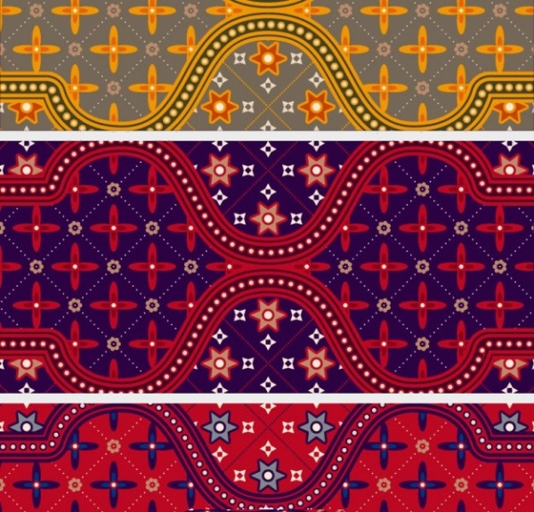 Detail Batik Pattern Vector Free Download Nomer 32