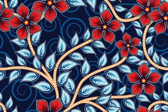 Detail Batik Pattern Wallpaper Nomer 4
