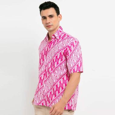 Detail Batik Pria Warna Pink Kombinasi Nomer 31