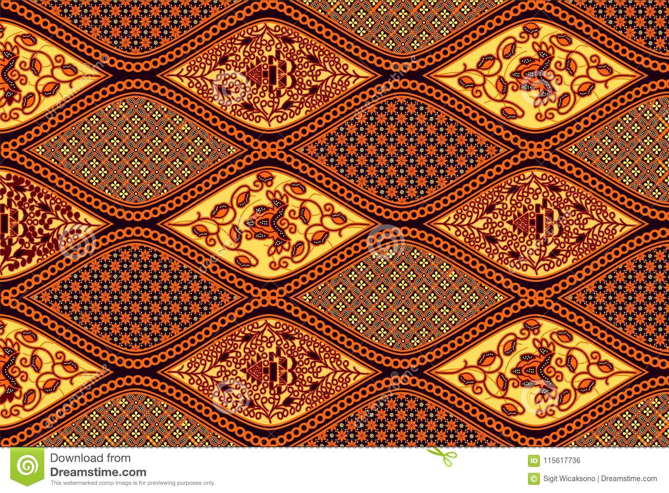 Detail Batik Solo Vector Nomer 3