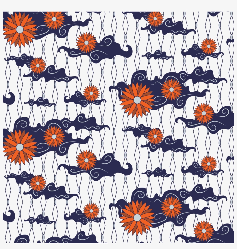 Detail Batik Texture Vector Nomer 30