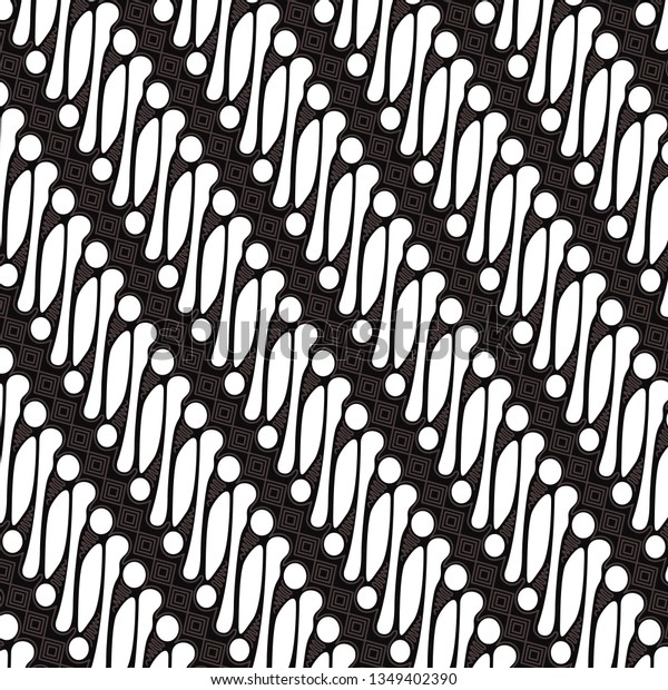 Detail Batik Texture Vector Nomer 34