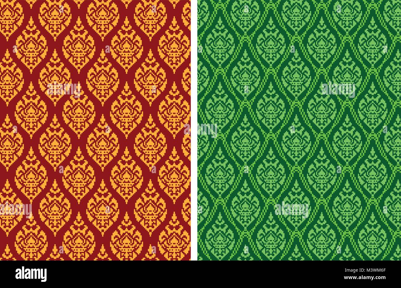 Detail Batik Texture Vector Nomer 41