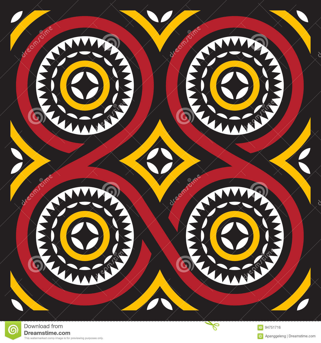 Detail Batik Toraja Vector Nomer 14